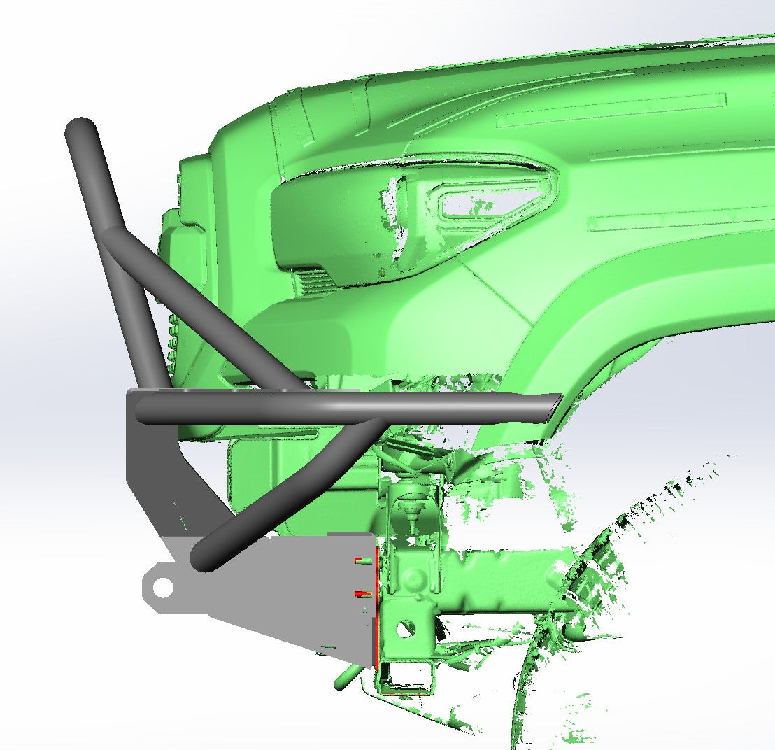 3rd gen Tacoma front hybrid bumper