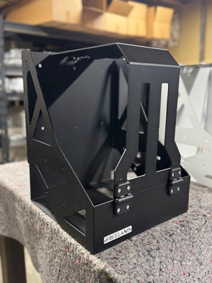 Double aluminum jerry can holder