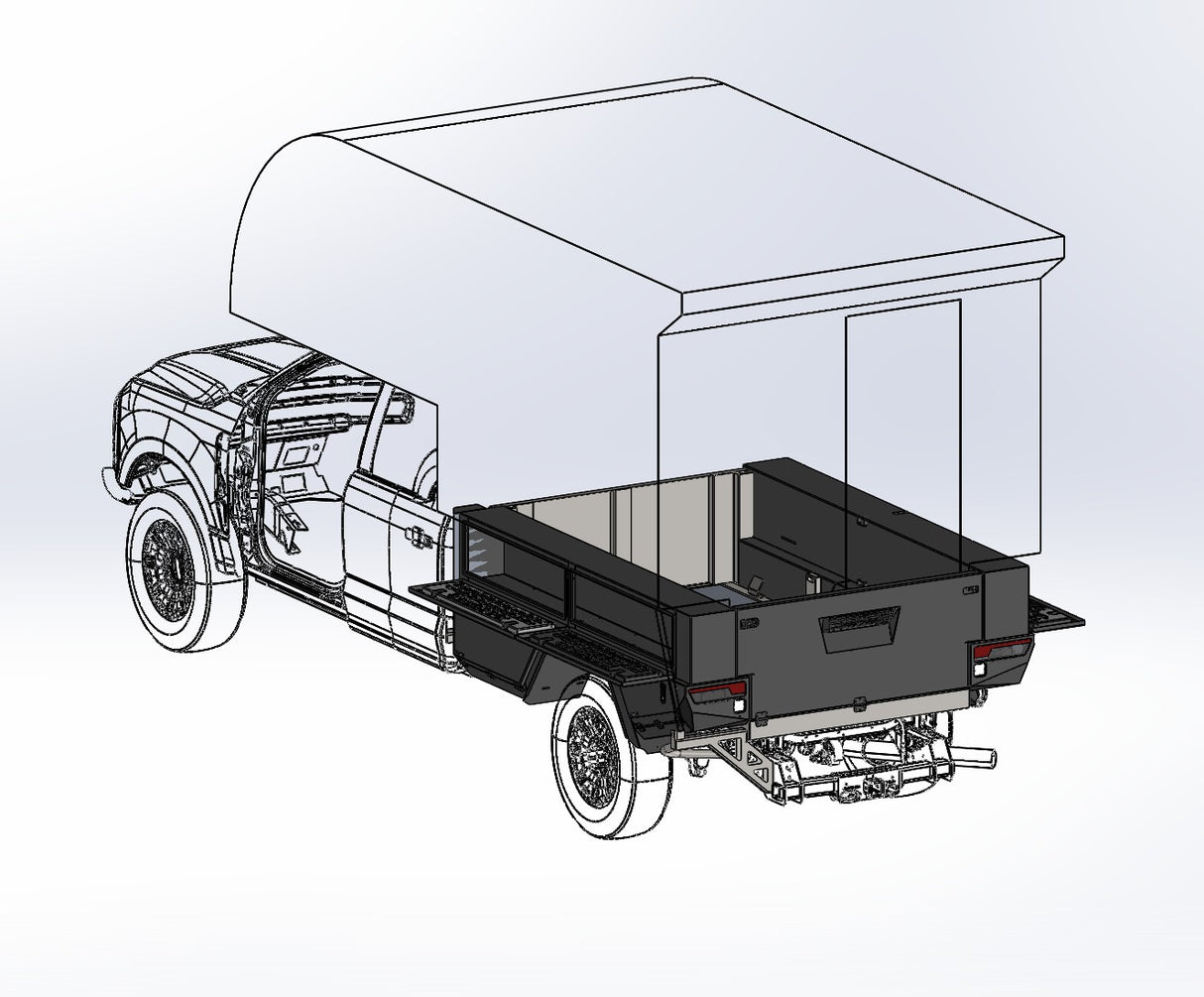 F250/F350 2017-2026 plateforme pour campeur porté