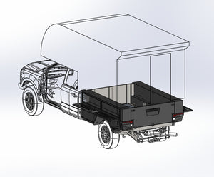 F250/F350 2017-2026 plateforme pour campeur porté